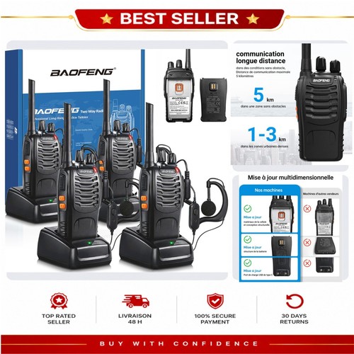 Talkies walkies pmr446 baofeng - talkies-walkies,