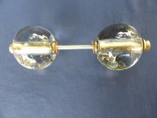 Paire poignées ronde verre