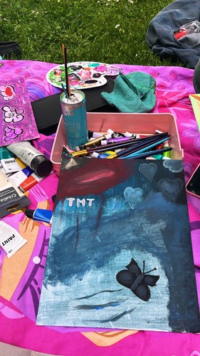 Tableau peinture acrylique sur - peinture,