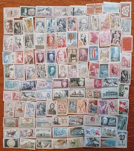 Lot 105 timbres france annees - lot,