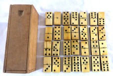 Ancien Jeu de Dominos Os et
