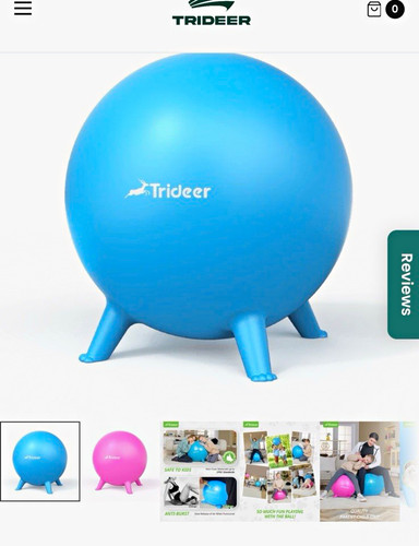 Trideer anti burst yoga ball - yoga,