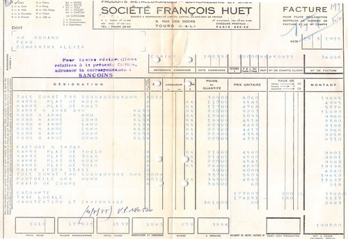 1955 produits metallurgiques - 1955,