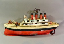 CARETTE - BING - MARKLIN - MECHANICAL BOAT - ANTIQUE TOY