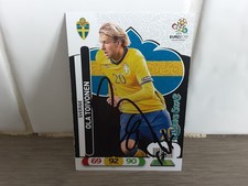 SWEDEN - OLA TOIVONEN Hand Signed Euro 2012 Football trading card 