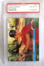Shawn Green RC 1991 Stadium Club Skydome S.E. Rookie#67 Graded PSA8! Blue Jays  