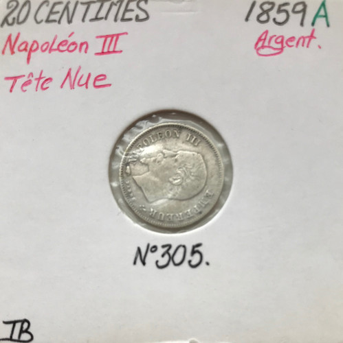 Centimes napoleon iii - 20,