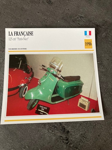 Carte fiche moto collection - carte,