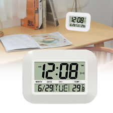 Horloge murale de maison LCD Digital Display Wall Desk Clock w/ Temperature Date