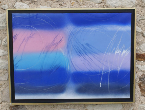 Averse iii huile sur toile - sur,