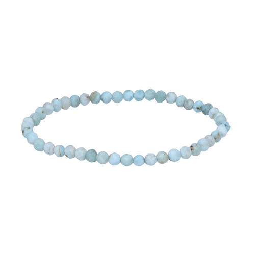 Bracelet larimar facetté 4 - facetté,
