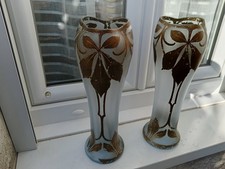 Paire Grand Vase Art Nouveau