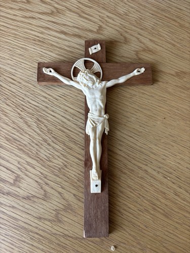 Ancien crucifix mural christ - ancien,