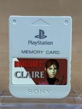 Carte Mémoire Memory Card Light Grey Claire Sony Playstation 1 Officielle