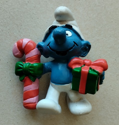 Figurine schtroumpf noël - figurine,