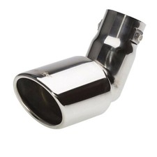 Embout de pot d’échappement universel inox ovale incliné Simoni Racing TRX/85