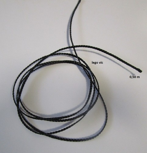 Lego x77cc50 black string - black, cord
