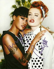 Caroline Hjelt and Aino Jawo Signed 8x10 Photo Icona Pop Electropop Proof