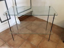 Henry Design 1950s Tripod Glass Metal Display Table Display