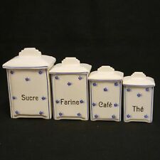 Ditmar Urbach Czechoslovakia Bohemia - Set of 4 Earthenware Spice Jars