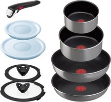 Tefal L16199 Handle Removable Pot Frying Pan Set, 9-piece Set, For Gas Fire