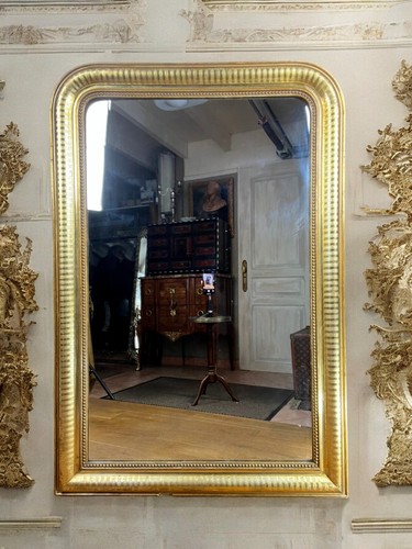Grand miroir époque louis - miroir,