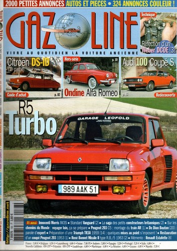 Gazoline n0168 renault 5 - n0168,