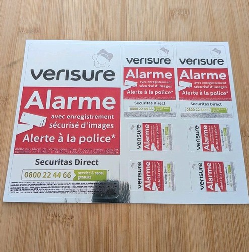 Planche stickers verisure - planche,