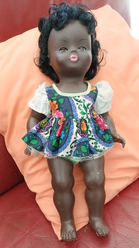 Ancienne poupée noire 42cms - ancienne,