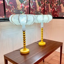 PAIRE DE GRANDES LAMPES DESIGN