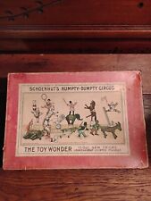 Vintage Antique Schoenhut’s Humpty Dumpty Circus The Toy Wonder Box