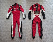 ● RARE RACE WORN BY JULIEN APOTHELOZ ALPINESTARS KARTING CIK-FIA SUIT YOUTH ●