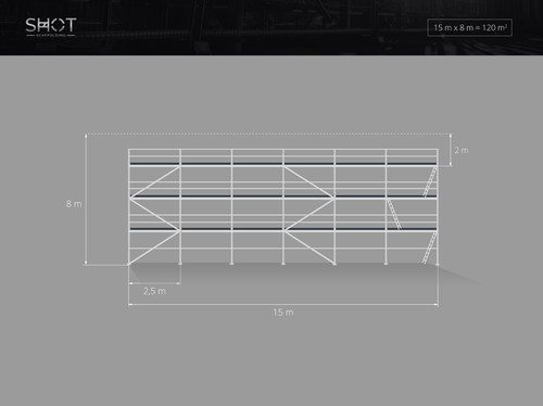 échafaudage aluminium - Échafaudage, en