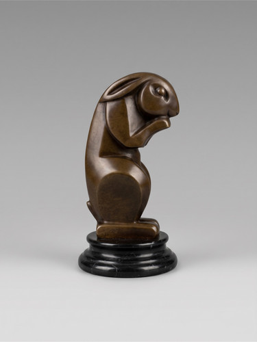 Sculpture lapin bronze - lapin,