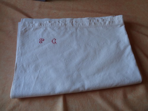 Grand drap ancien lin - ancien, en