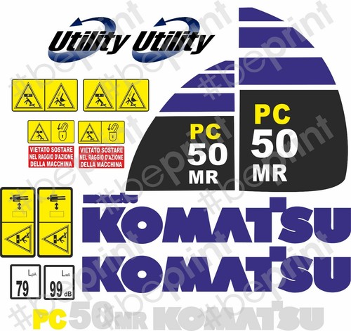 Komatsu pc50mr decalcomania - ,