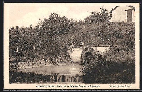 Cpa rogny yonne étang de - /yonne,,