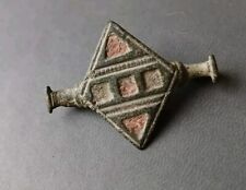 Magnifique Fibule Romaine Antique forme rare avec émail 
