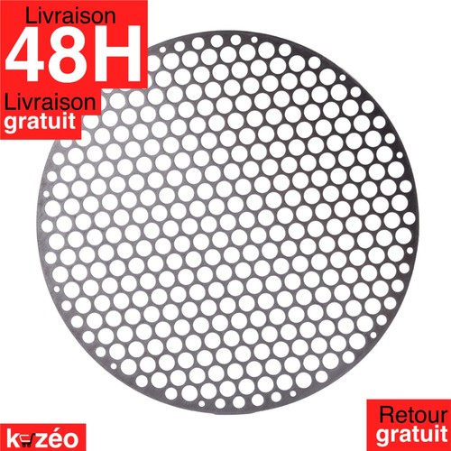 Grille barbecue ronde acier - grille,