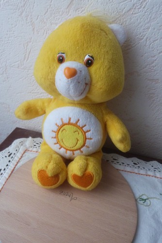Doudou bisounours jaune soleil - bisounours,