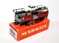 RARE MARKLIN HO N°4612 CAR CARRIER CAR TRANSPORT DB 869 160 METAL