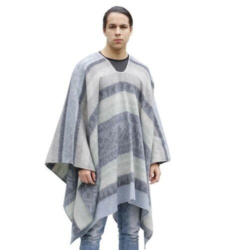 épais alpaca laine poncho - Épais,