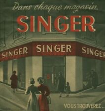 Antique Singer Sewing Machine Leaflet Document Advertising