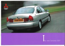 Mitsubishi Carisma 1.8 GDi 1997-1998 UK Market Sales Brochure GLX & GLS 4dr, 5dr