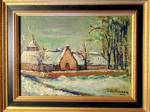 Tableau hsb paysage enneigé - paysage,