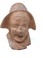 Naudy Signed 1947 Antique Terra Cotta Bust Popular Sculpture
