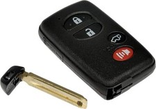 Coque de clé télécommande 4 boutons compatible avec TOYOTA VENZA + lame vierge