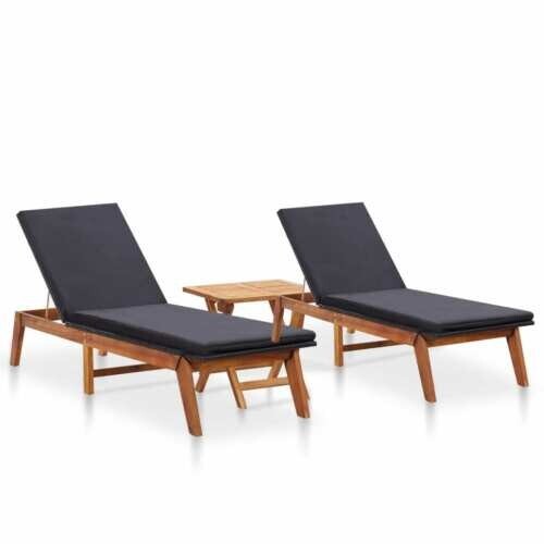 Chaises longues tressees - 2,