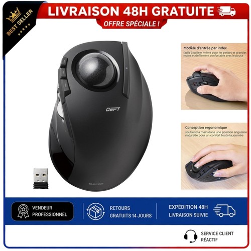 Elecom deft souris trackball - elecom,