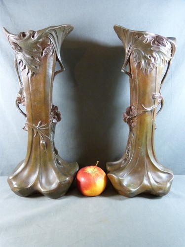 Paire vases art nouveau - paire,